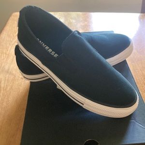Brand New Converse Black Slip Ons